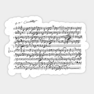 Sheet of music Sticker